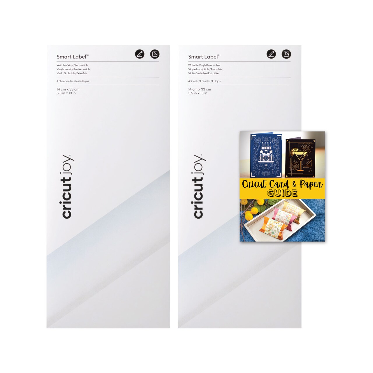 Cricut Joy Smart Label Double Writable Vinyl Transparent Removable Bundle